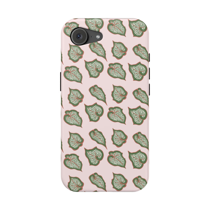 Begonia Pattern Phone Case – Dual Layer Protective Cover
