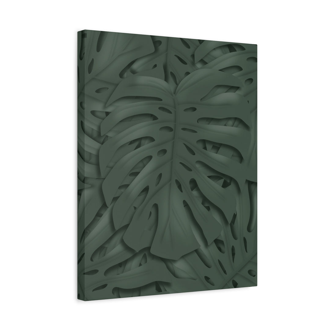 Monstera Canvas Art Tropical Leaf Wall Decor Durable Matte Finish Cotton Canvas Print 24x36