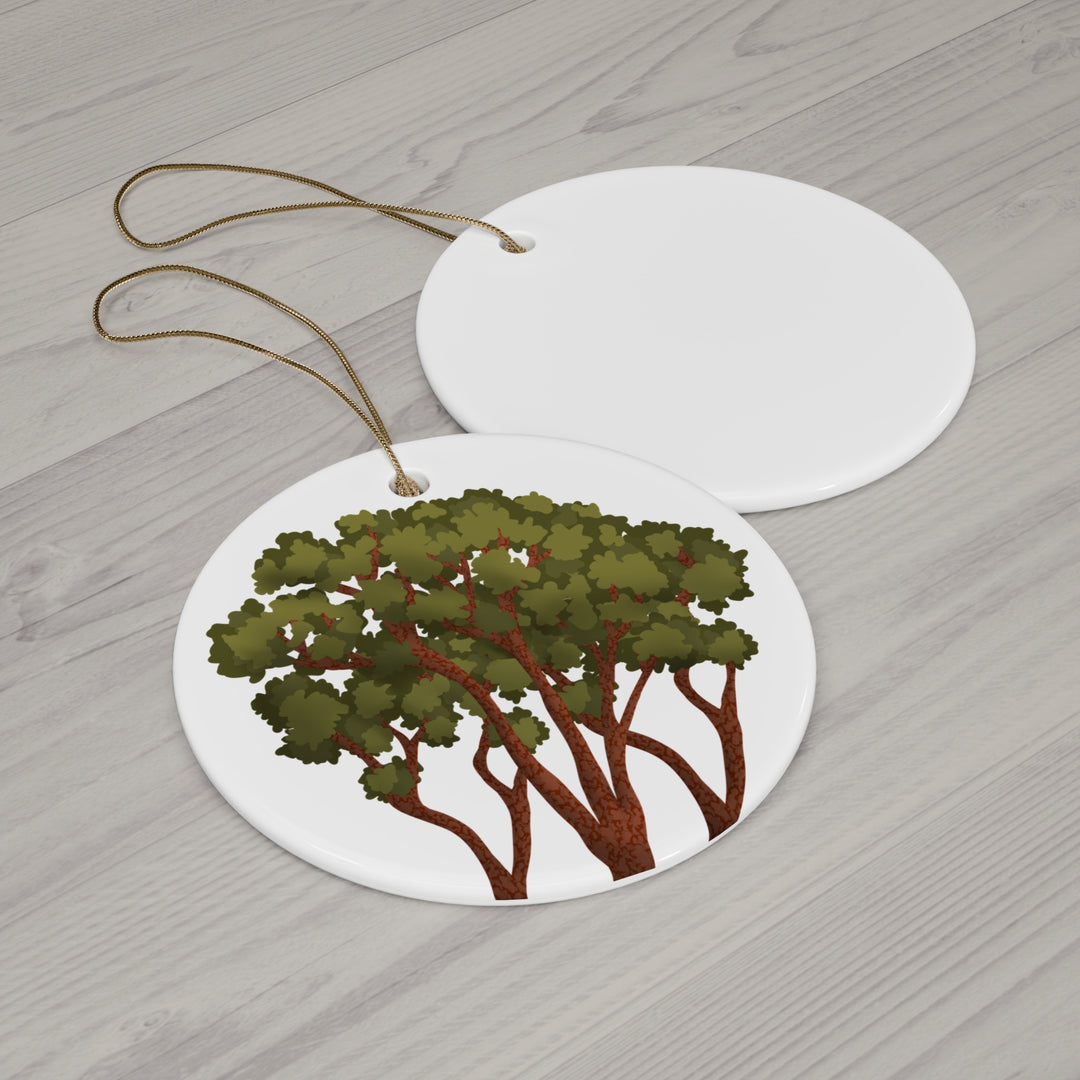 Pacific Madrone Ceramic Ornament