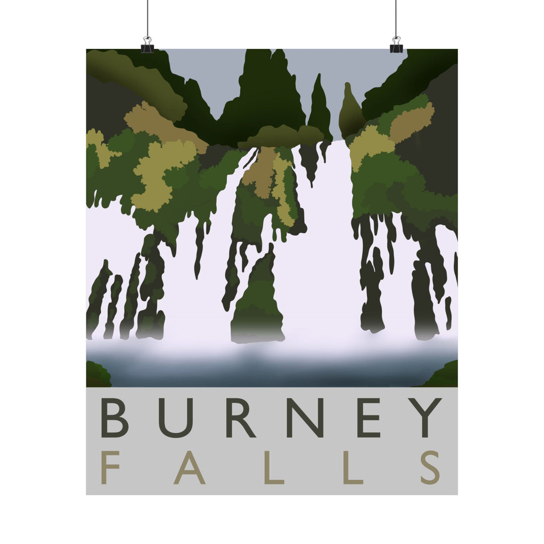 Burney Falls Print – Unframed Wall Art