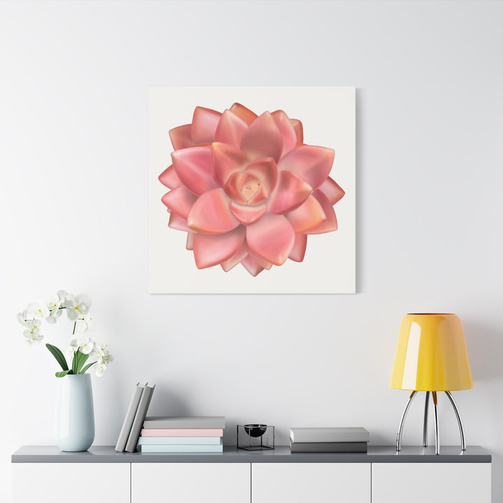 Succulent Canvas Art California Sunset Rosette Botanical Wall Art Print The Potted Pixel