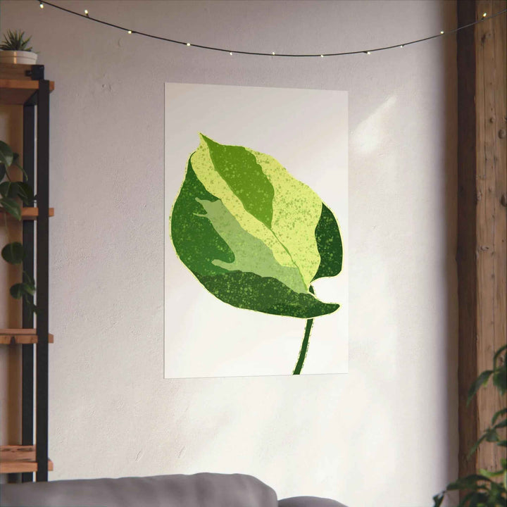Pothos Wall Art – Botanical Poster on Museum Grade Paper | Indoor Plant Print Unframed - The Potted Pixel