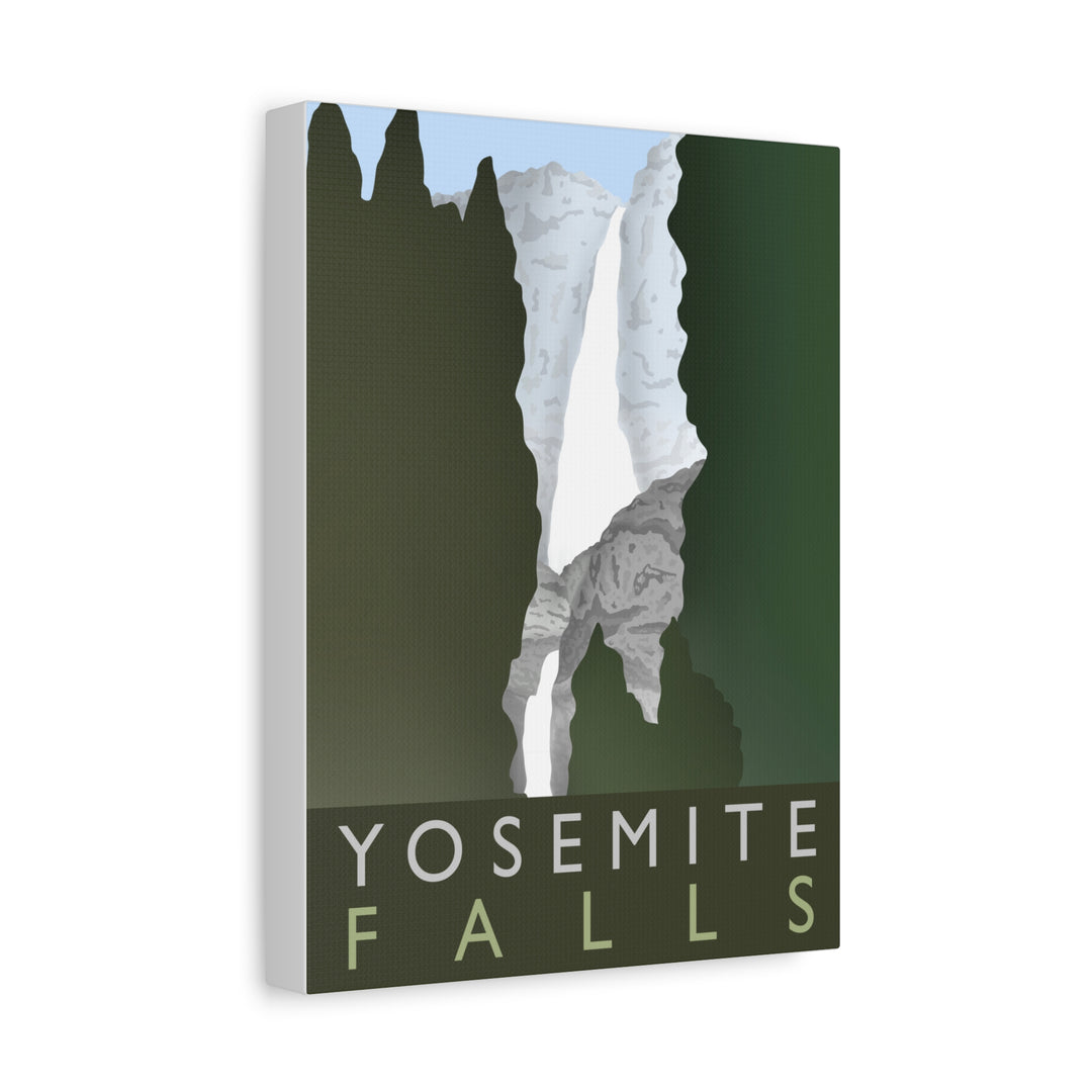 Minimalist Yosemite Waterfall Canvas Wall Art With Matte Finish For Living Room Decor