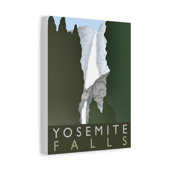 Minimalist Yosemite Waterfall Canvas Wall Art With Matte Finish For Living Room Decor