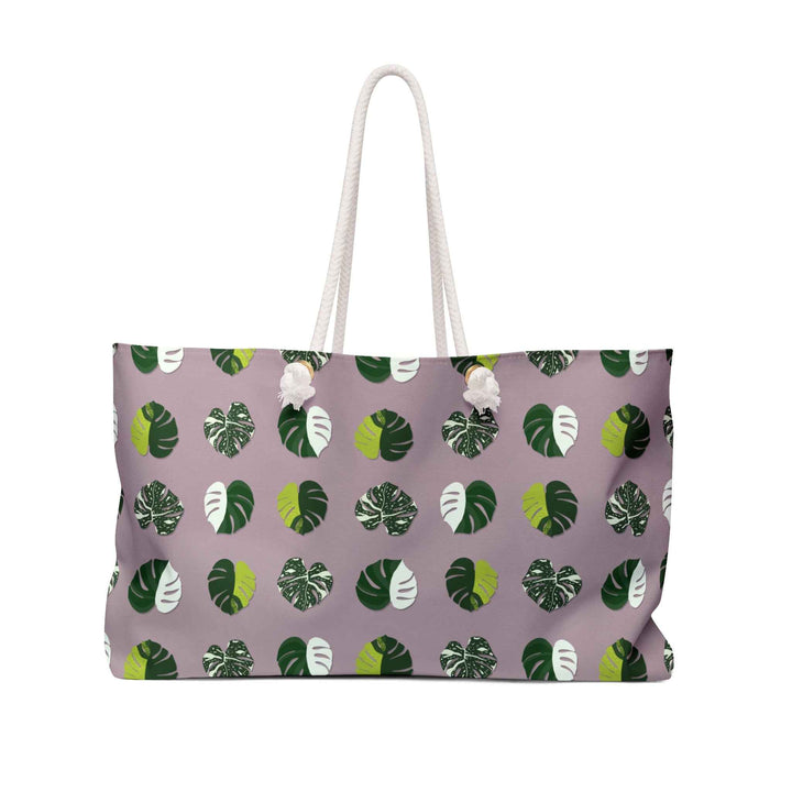 Variegated Monstera Pattern Weekender Bag