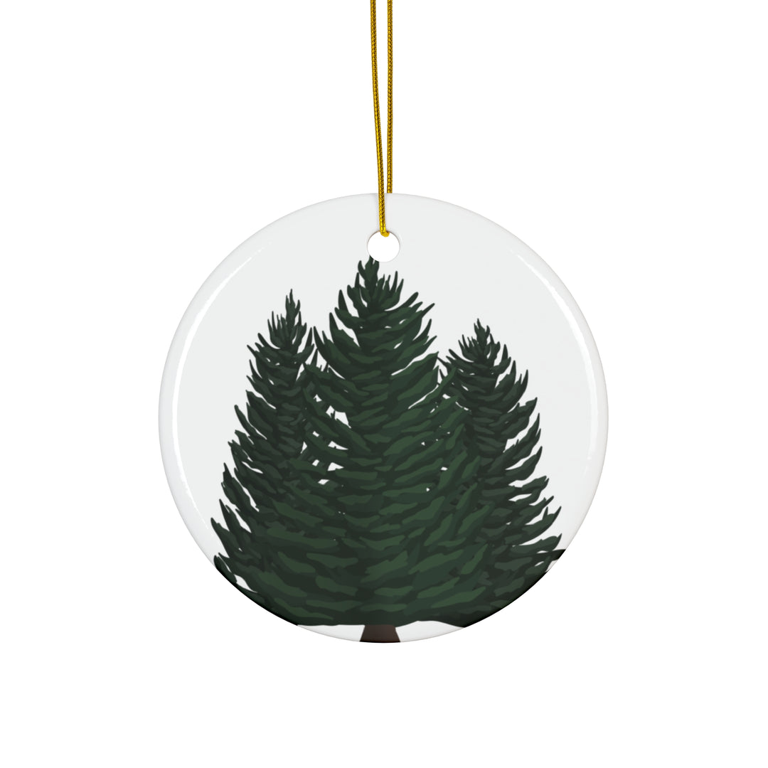 Douglas Fir Ceramic Ornament