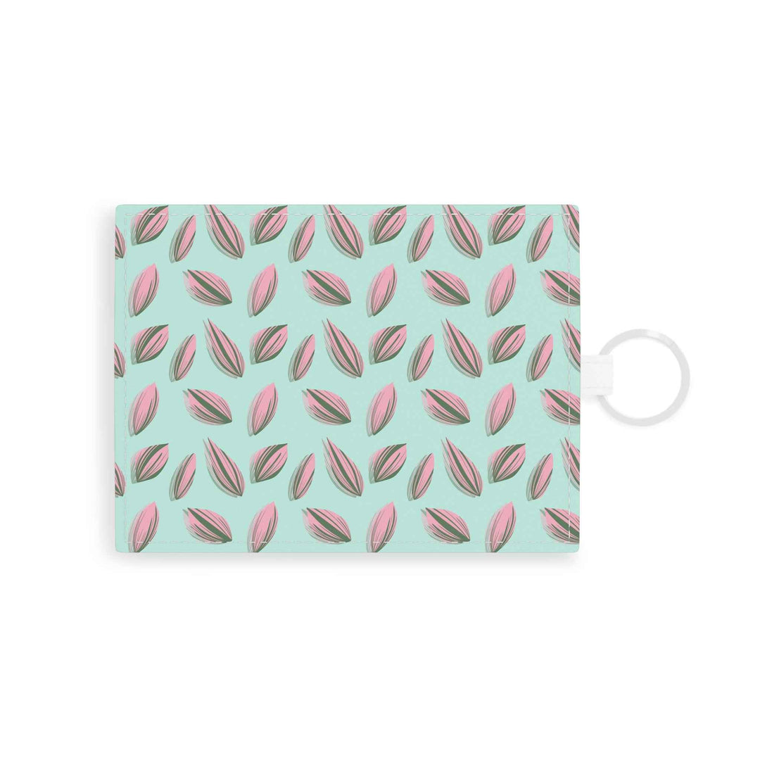 POS Tradescantia Pattern Wallet Keychain