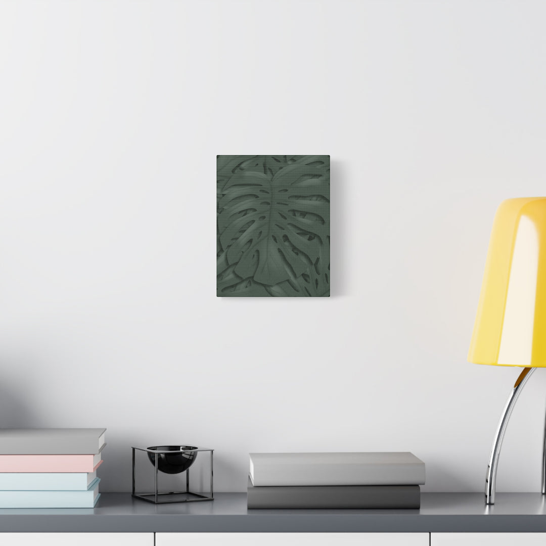 Monstera Canvas Art Tropical Leaf Wall Decor Durable Matte Finish Cotton Canvas Print 24x36