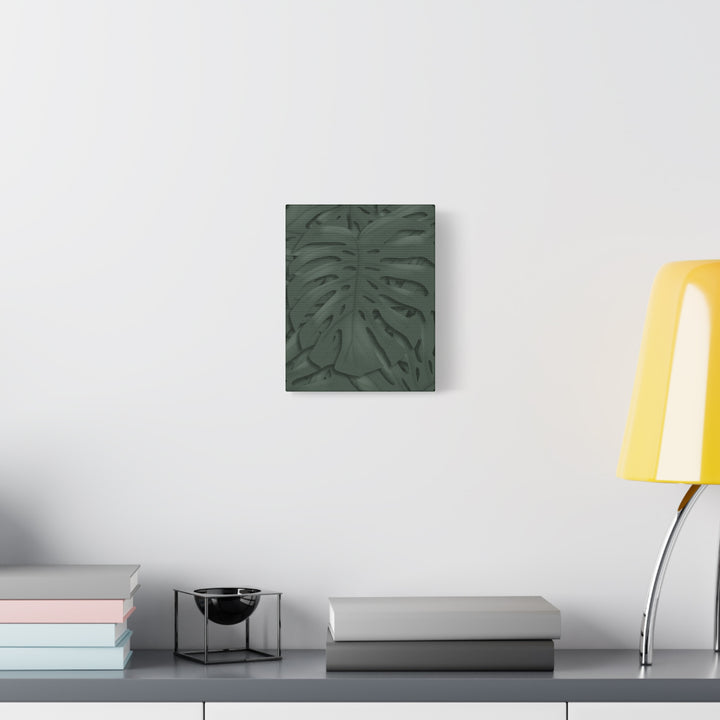 Monstera Canvas Art Tropical Leaf Wall Decor Durable Matte Finish Cotton Canvas Print 24x36