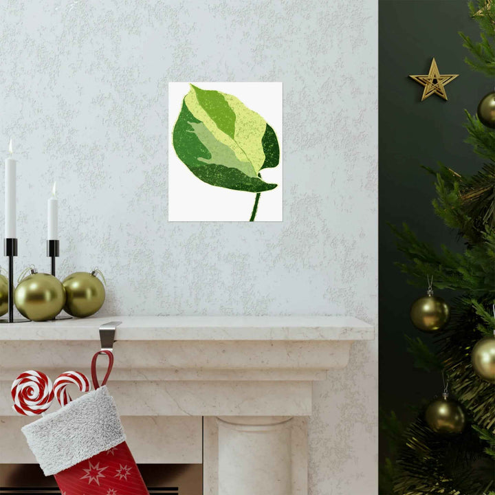 Pothos Wall Art – Botanical Poster on Museum Grade Paper | Indoor Plant Print Unframed - The Potted Pixel