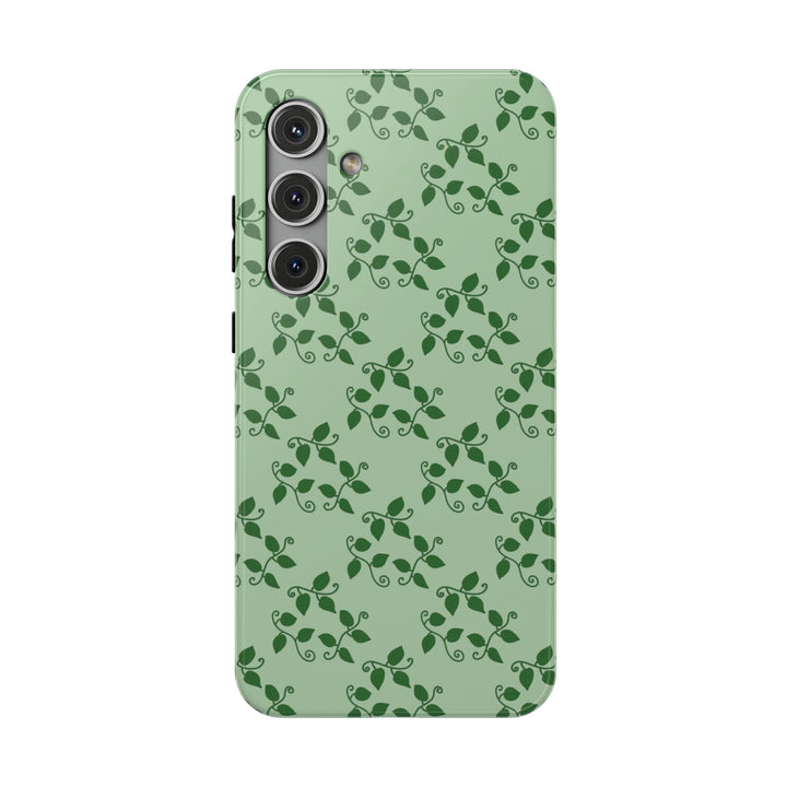 Pothos Pattern Phone Case – Dual Layer Protective Cover