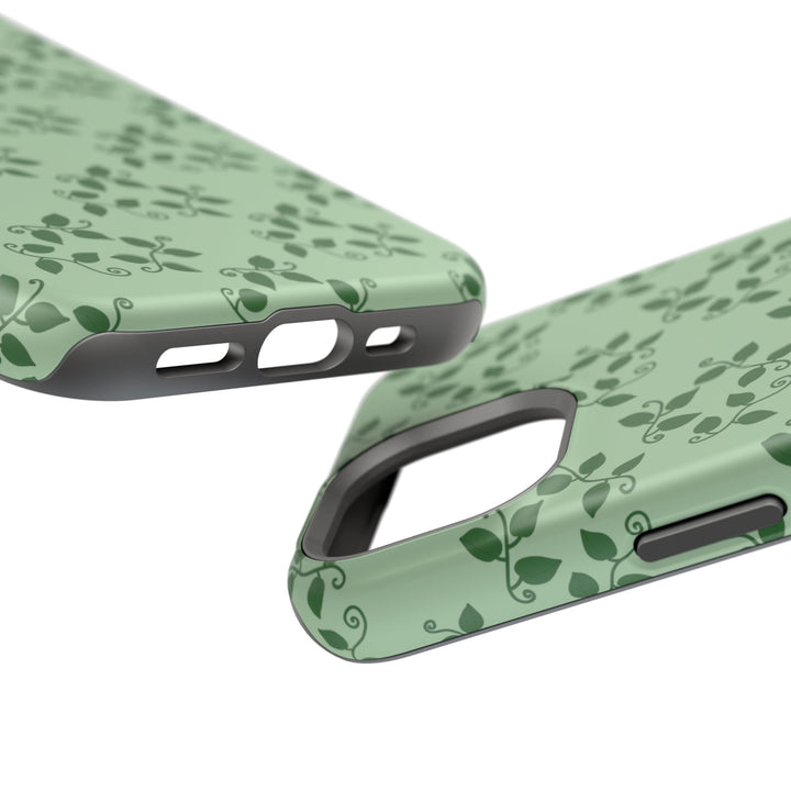 Pothos Pattern Phone Case – Dual Layer Protective Cover