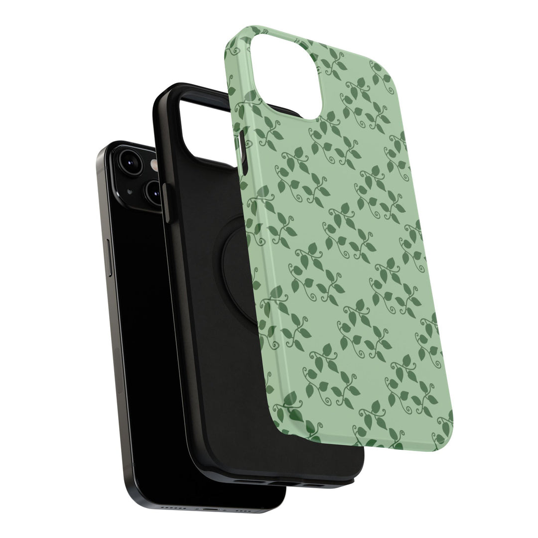 Pothos Pattern Phone Case – Dual Layer Protective Cover