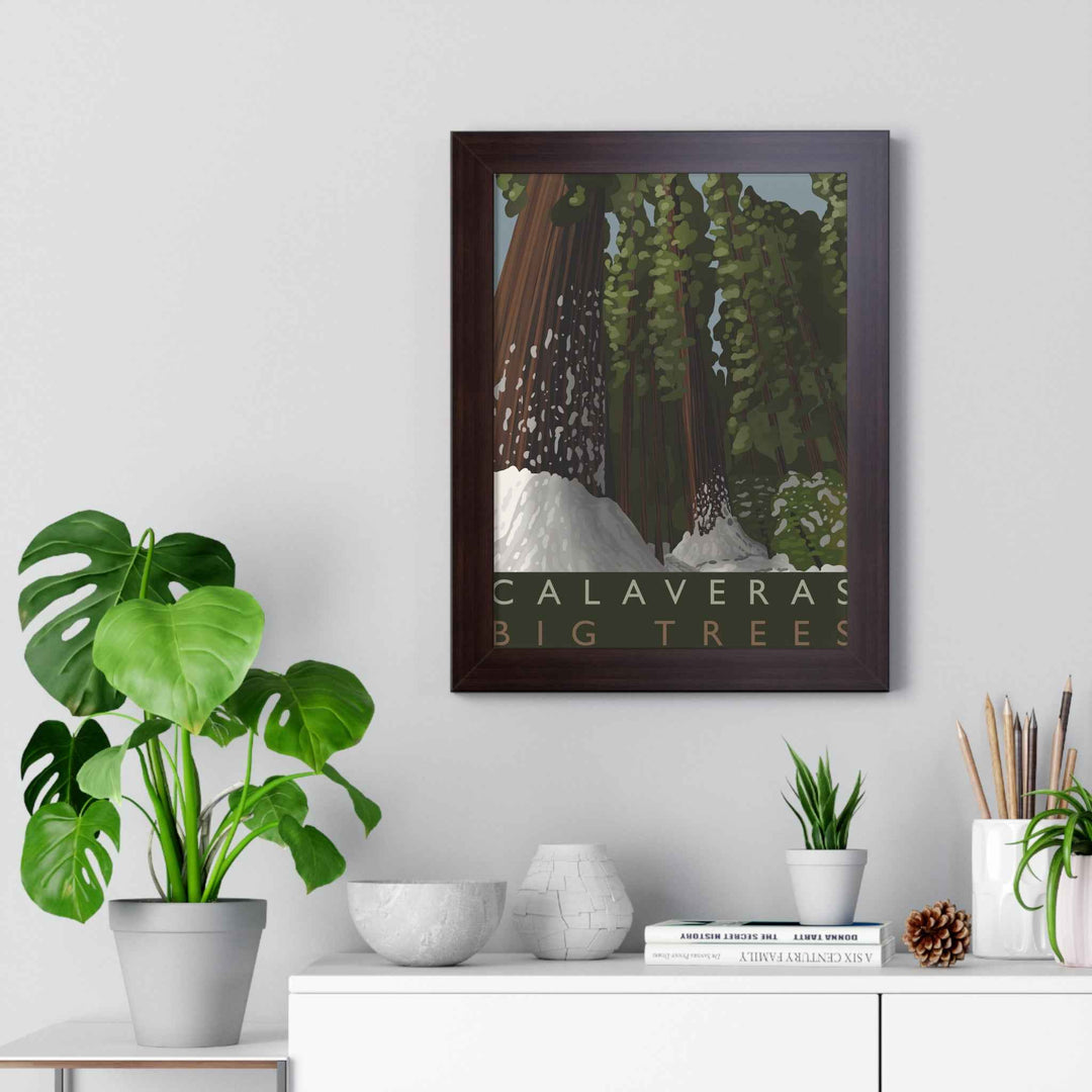 Calaveras Big Trees Minimalist Framed Print