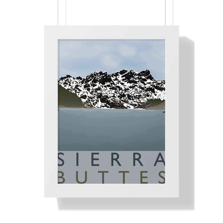 Sierra Buttes Minimalist Framed Print