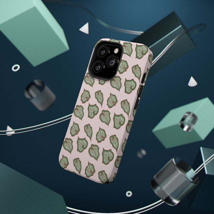 Begonia Pattern Phone Case – Dual Layer Protective Cover