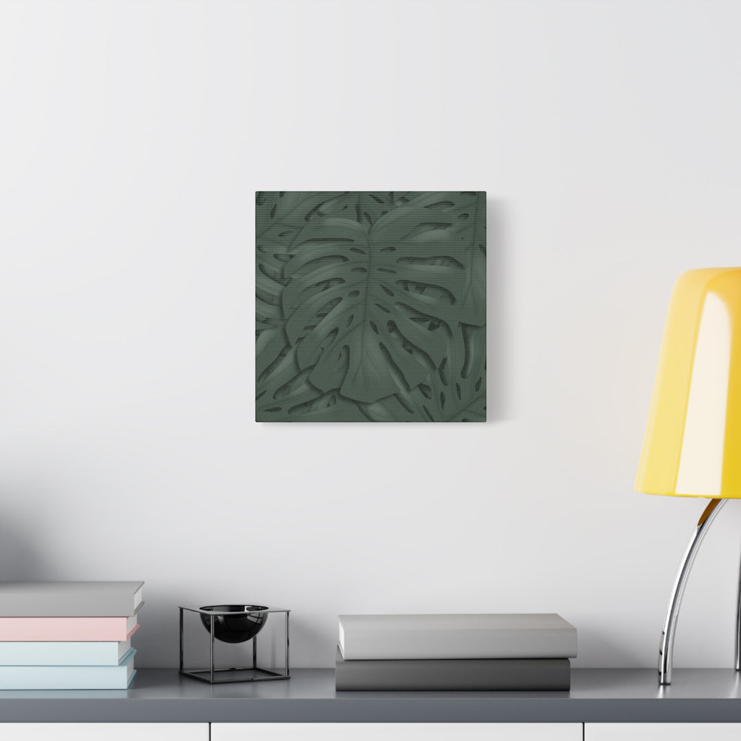Monstera Canvas Art Tropical Leaf Wall Decor Durable Matte Finish Cotton Canvas Print 24x36