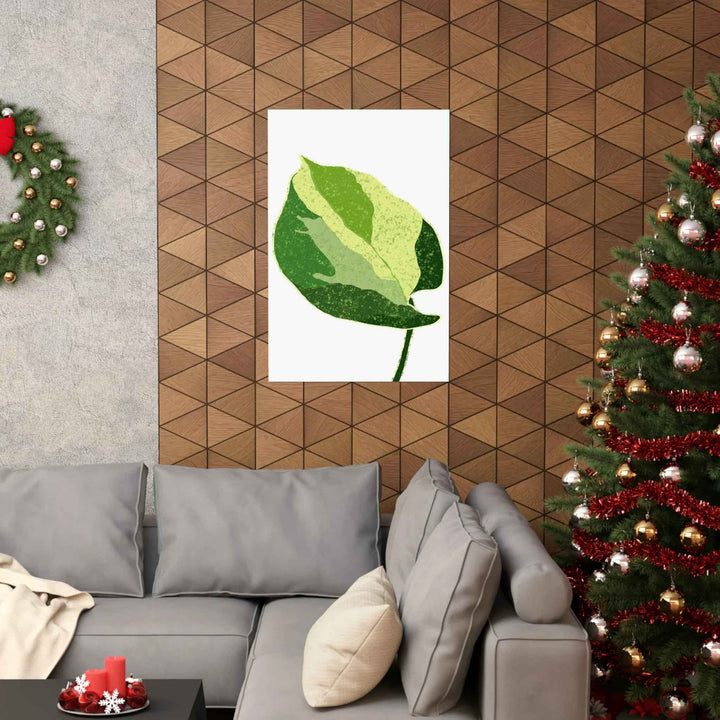 Pothos Wall Art – Botanical Poster on Museum Grade Paper | Indoor Plant Print Unframed - The Potted Pixel