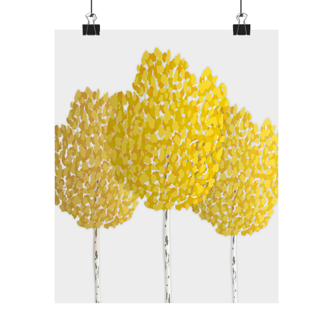 Fall Aspen Print – Unframed Wall Art