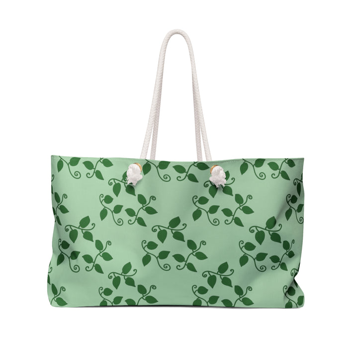 Pothos Pattern Weekender Bag All Over Print Tote with Rope Handles Durable Spacious Luggage