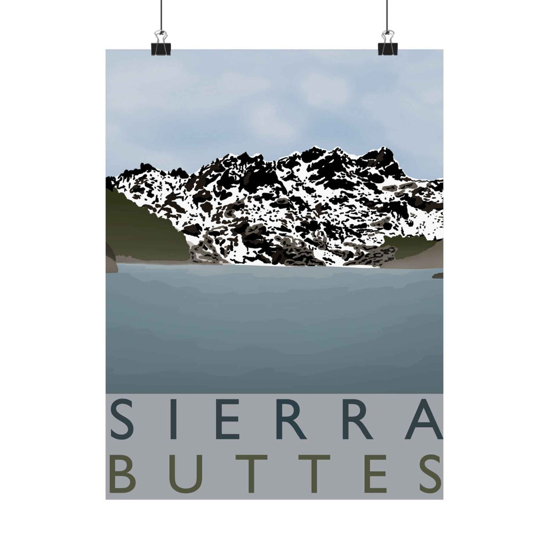 Sierra Buttes Minimalist Print
