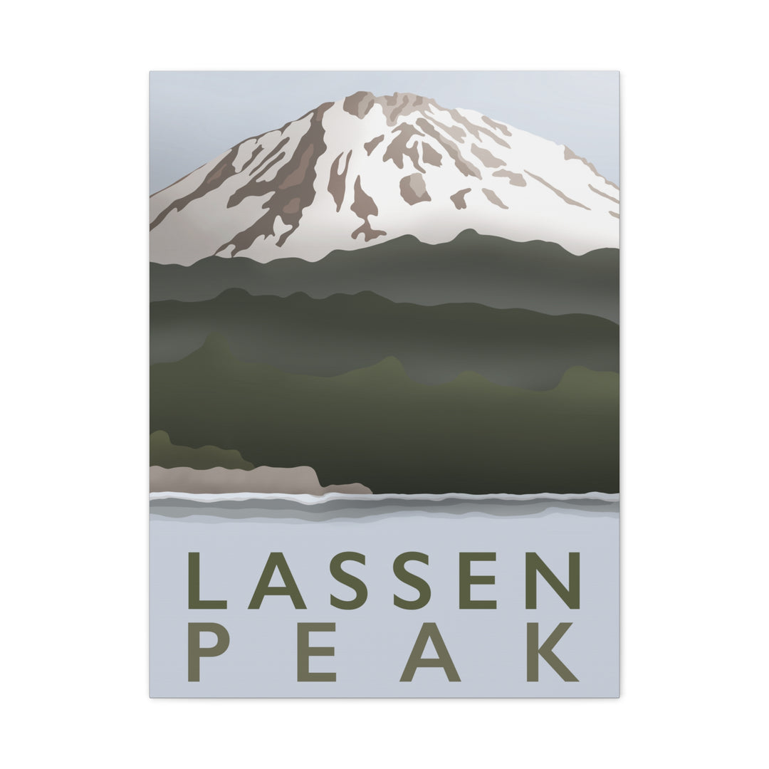 Lassen Peak Canvas Print – Botanical Wall Art by Printify