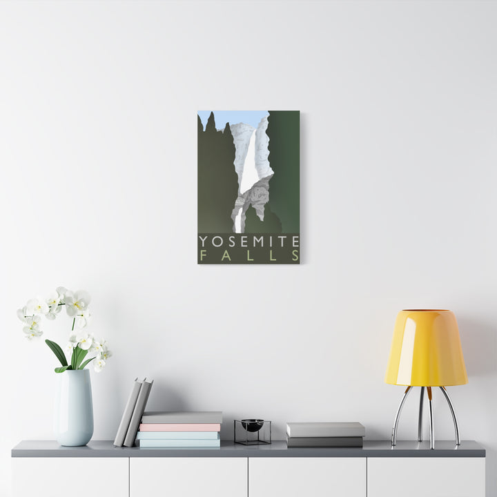 Minimalist Yosemite Waterfall Canvas Wall Art With Matte Finish For Living Room Decor