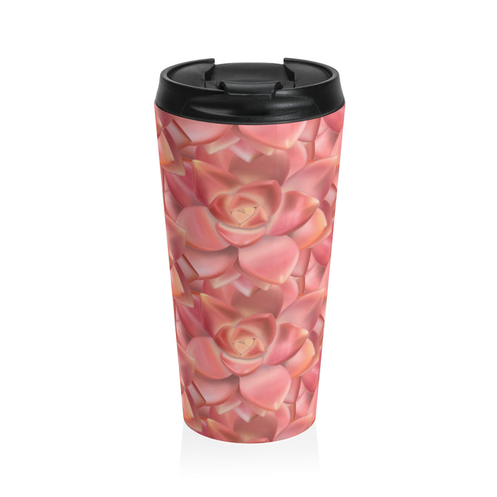 Succulent Tumbler 20 Oz Stainless Steel Vacuum Insulated Cup With Rosette Pattern