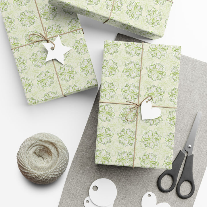 Snow Queen Pothos Wrapping Paper – Botanical Gift Wrap Roll