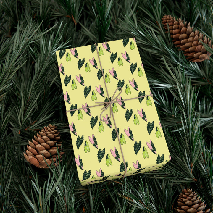 Alocasia Pattern Wrapping Paper – Botanical Gift Wrap Roll