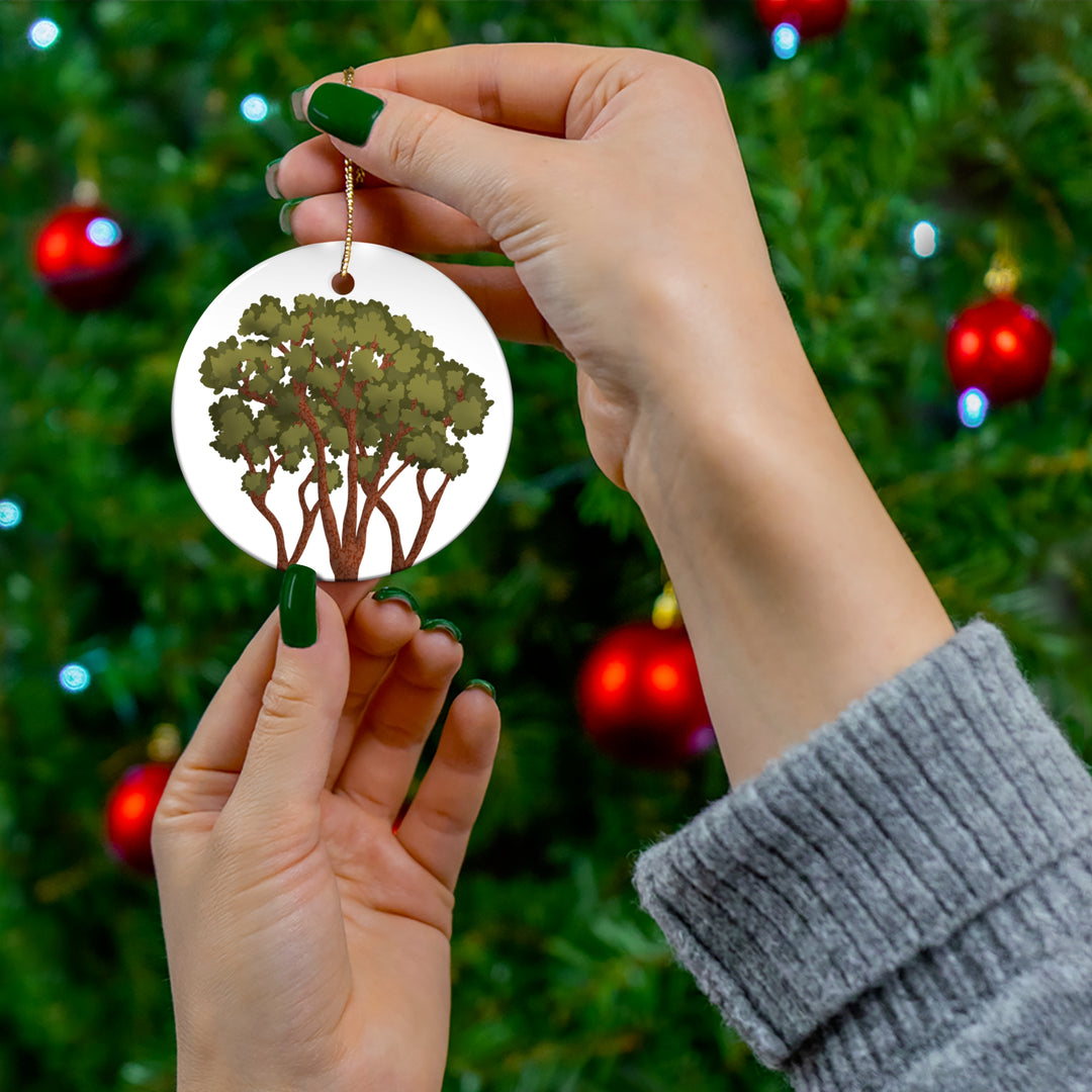 Pacific Madrone Ceramic Ornament