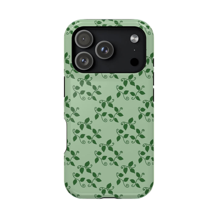 Pothos Pattern Phone Case – Dual Layer Protective Cover