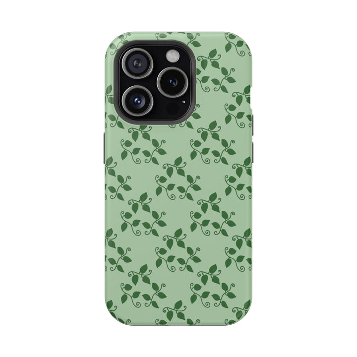 Pothos Pattern Phone Case – Dual Layer Protective Cover