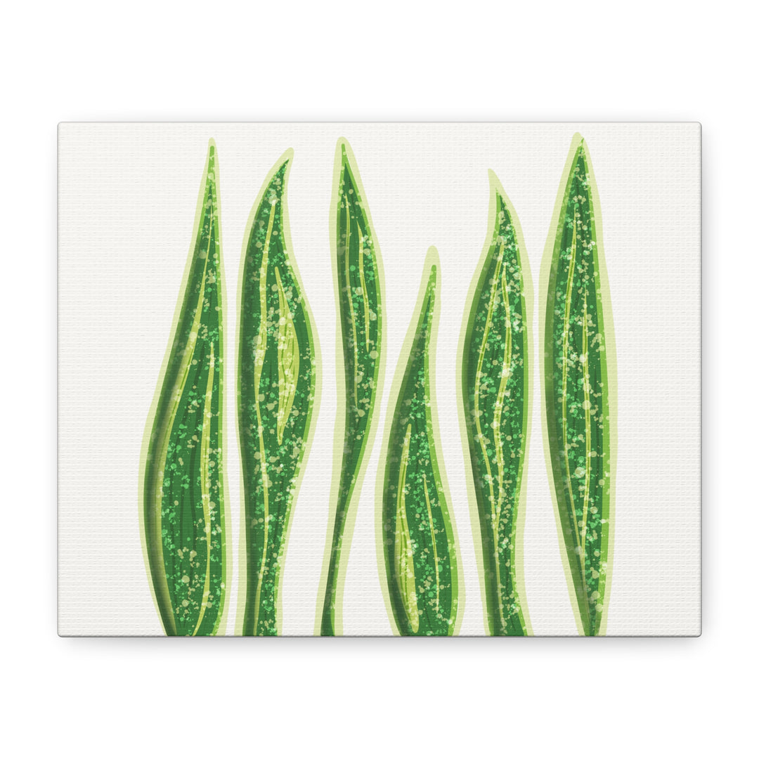 Snake Plant Canvas Print Matte 1.25 Inch Stretch Canvas Wall Art For Living Room Decor