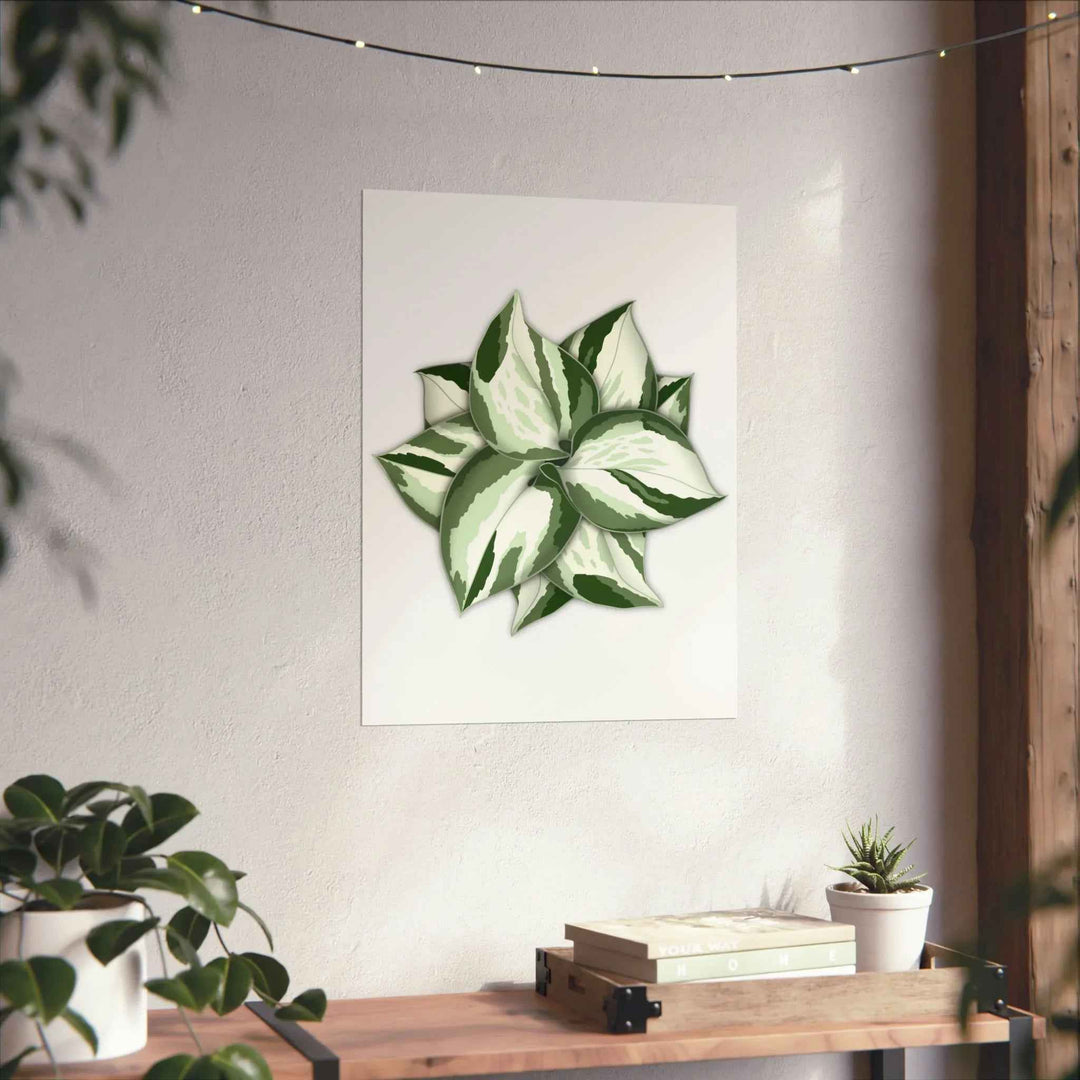 Manjula Pothos Print – Botanical Wall Art | Green Leaf Wall Decor | Unframed - The Potted Pixel