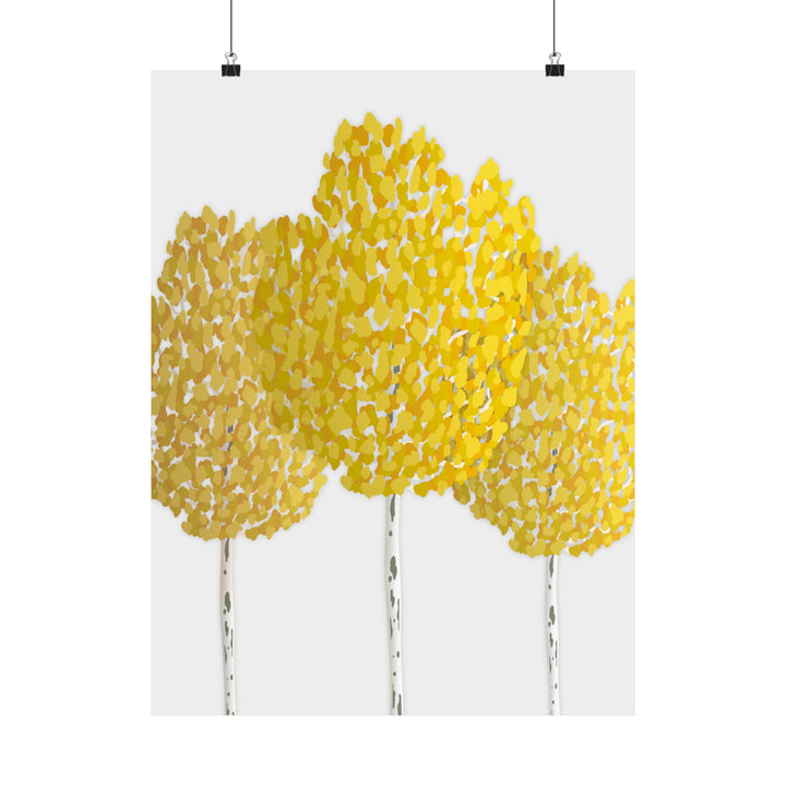 Fall Aspen Print – Unframed Wall Art