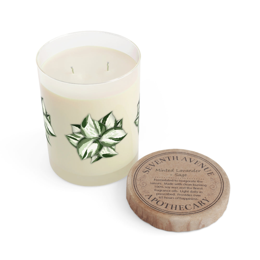 Manjula Pothos 11oz Scented Soy Candle Featuring White Tea Fig Minted Lavender Sage Or Ocean Mist Moss Home Fragrance
