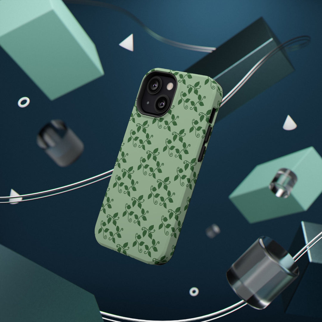 Pothos Pattern Phone Case – Dual Layer Protective Cover