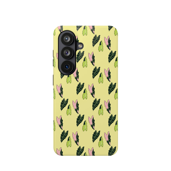 Alocasia Pattern Phone Case – Dual Layer Protective Cover
