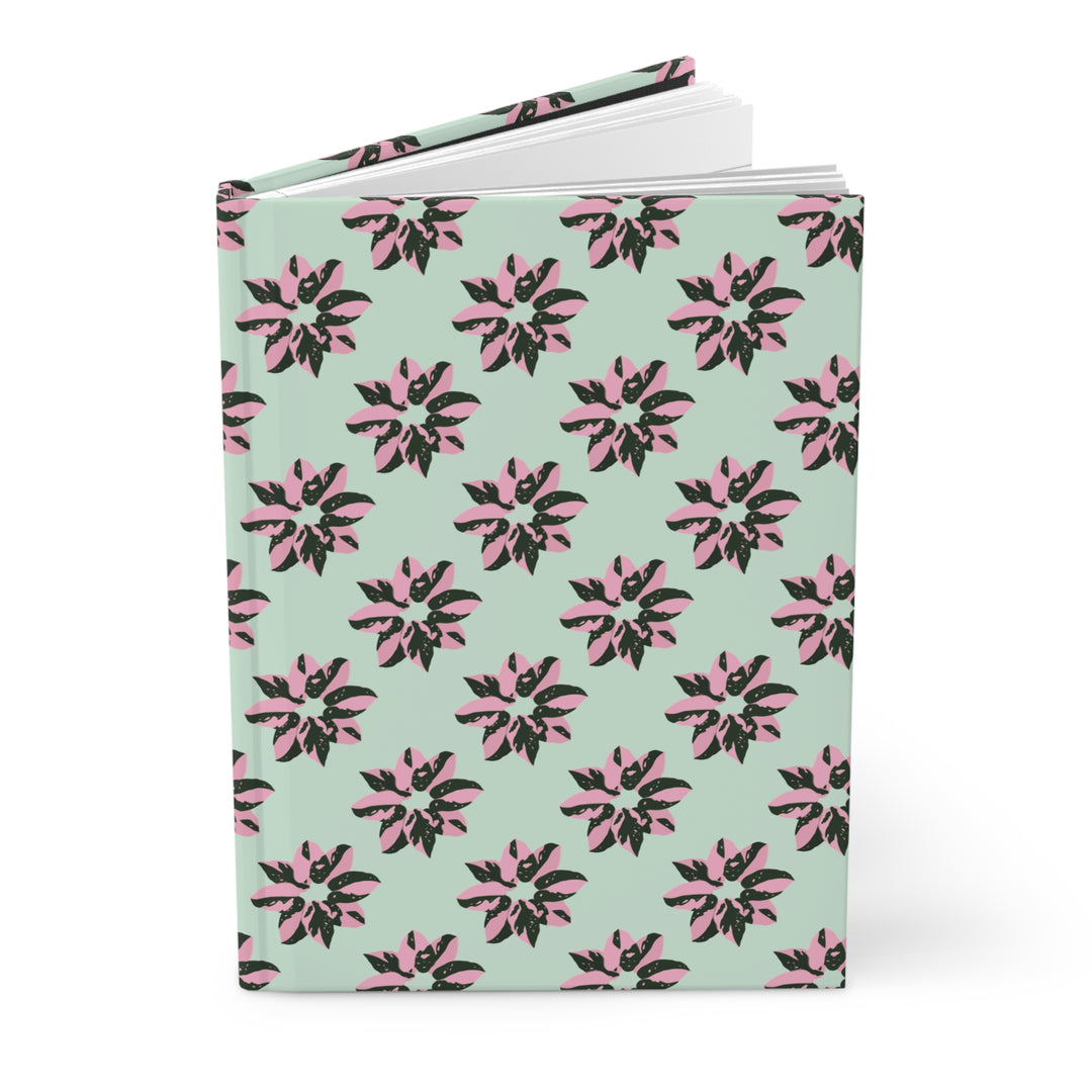 Pink Princess Philodendron Pattern Hardcover Journal