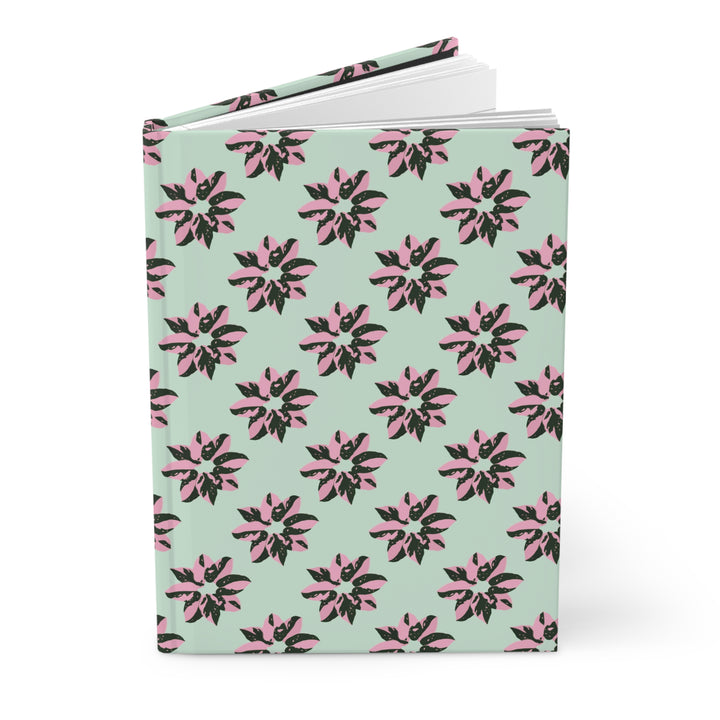 Pink Princess Philodendron Pattern Hardcover Journal