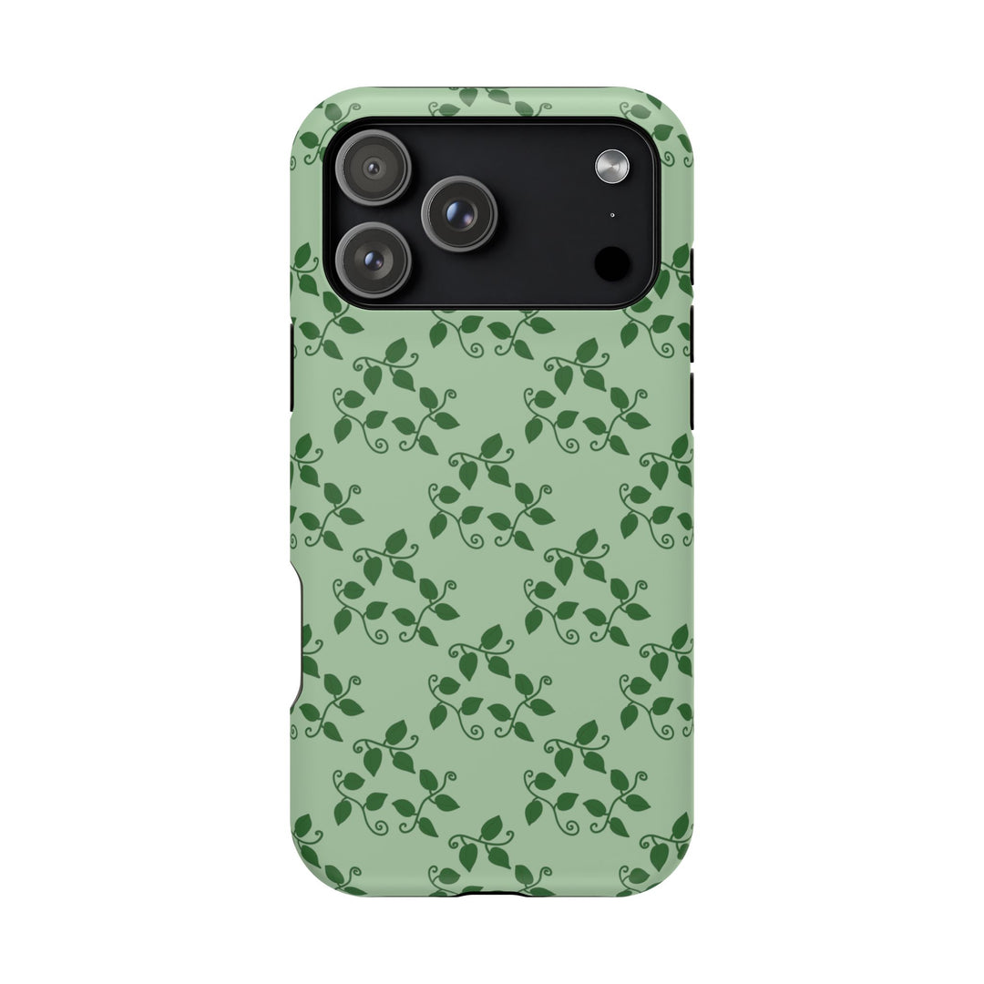 Pothos Pattern Phone Case – Dual Layer Protective Cover