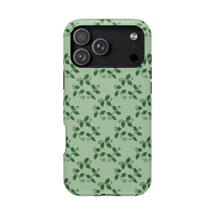 Pothos Pattern Phone Case – Dual Layer Protective Cover