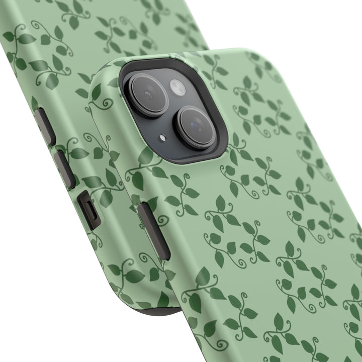 Pothos Pattern Phone Case – Dual Layer Protective Cover