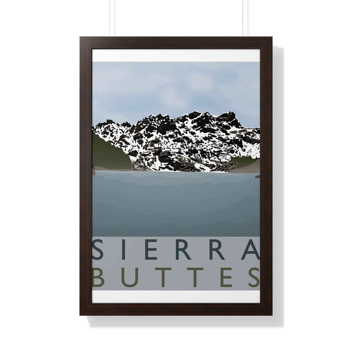 Sierra Buttes Minimalist Framed Print