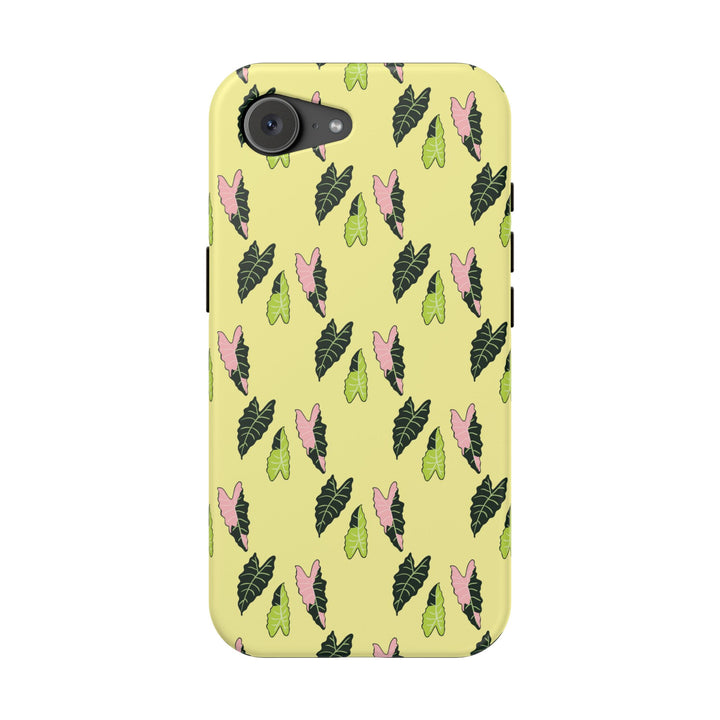Alocasia Pattern Phone Case – Dual Layer Protective Cover