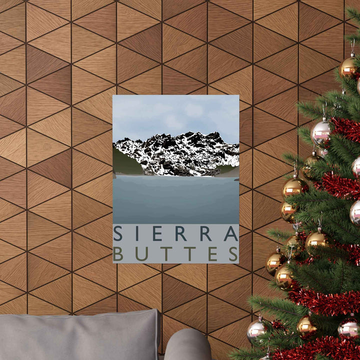 Sierra Buttes Minimalist Print