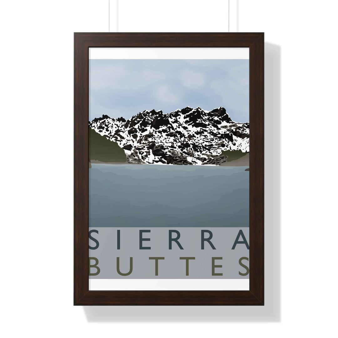 Sierra Buttes Minimalist Framed Print