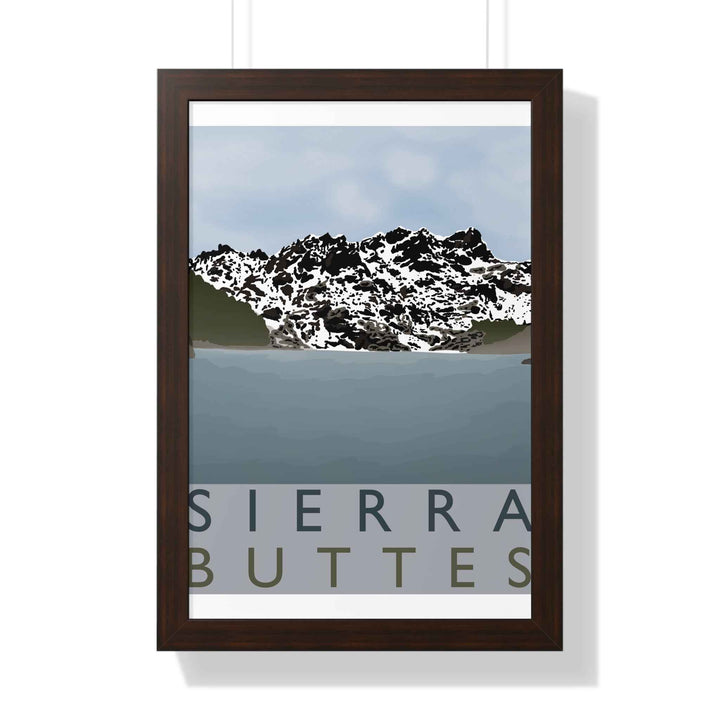 Sierra Buttes Minimalist Framed Print