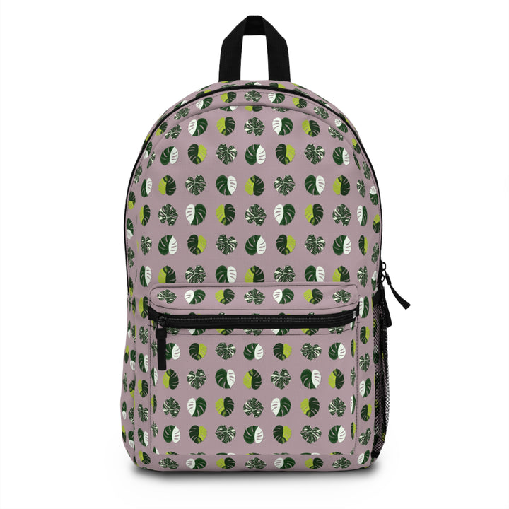 Variegated Monstera Pattern Backpack
